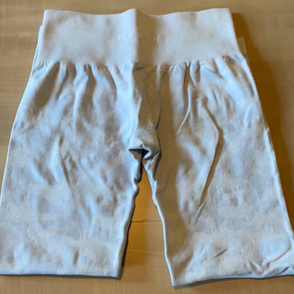 NVGTN Camo Leggings Icy Blue Size Medium
